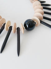 Load image into Gallery viewer, Turquoise & Red Coral Spikes Necklace