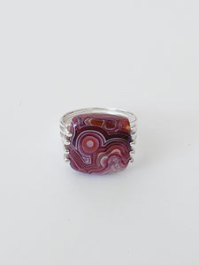 Between Lines 925 Sterling Silver Ring US Size 7-7.5