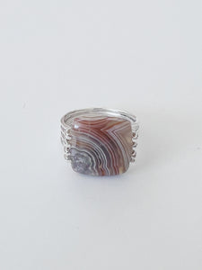 Between Lines 925 Sterling Silver Ring US Size 7-7.5