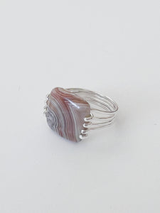 Between Lines 925 Sterling Silver Ring US Size 7-7.5
