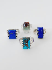 Between Lines 925 Sterling Silver Ring US Size 8 and Up