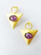 Load image into Gallery viewer, Goddess Intuition 18K Gold Plated Earrings
