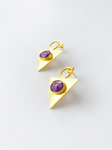 Goddess Intuition 18K Gold Plated Earrings