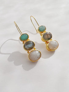 Bright Med Trio Earrings